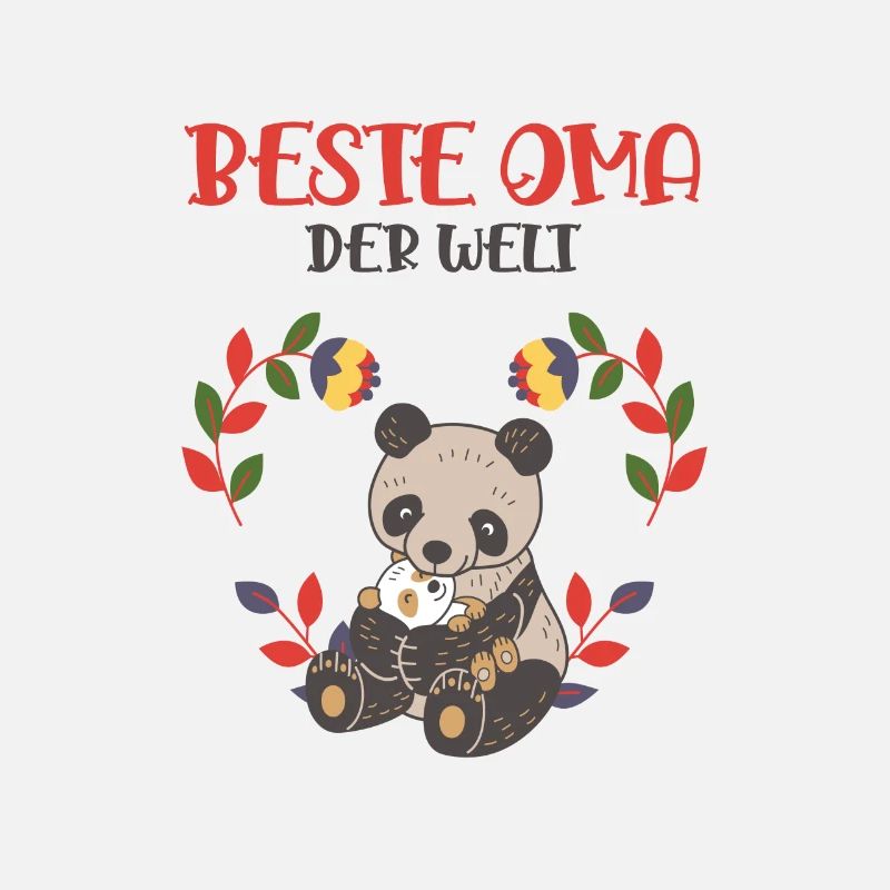 Beste Oma der Welt Panda Weltbeste Großmutter Omi