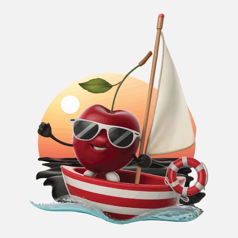 Obst Kirsche Bootfahren Geschenk