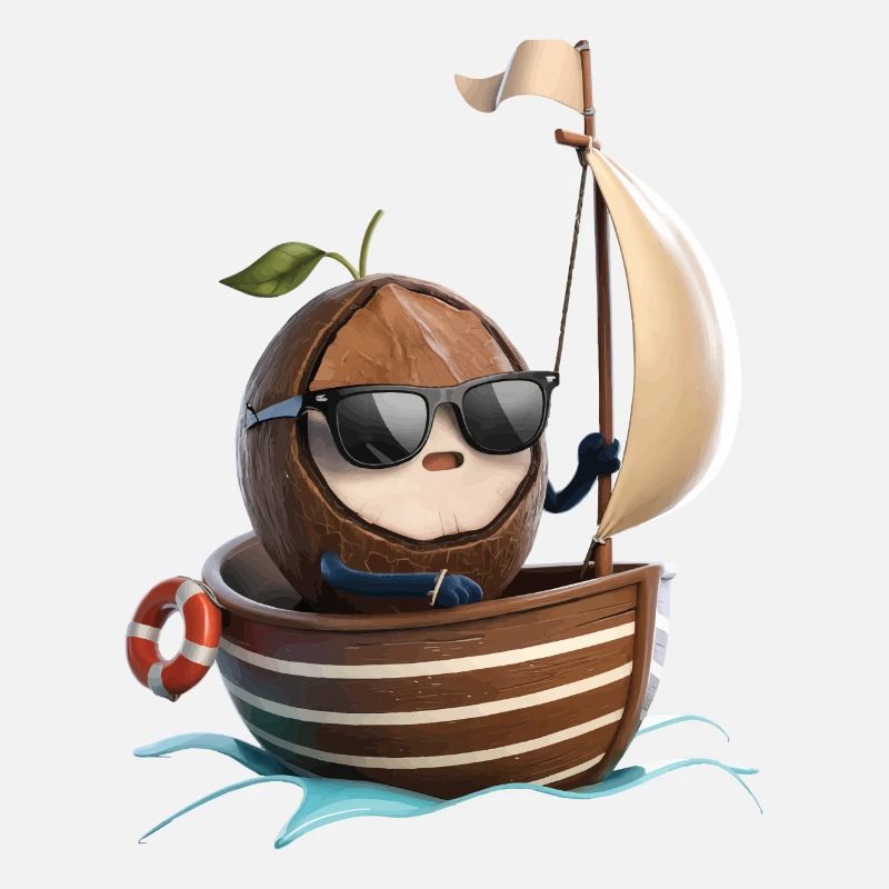 Obst Kokosnuss Bootfahren Geschenk