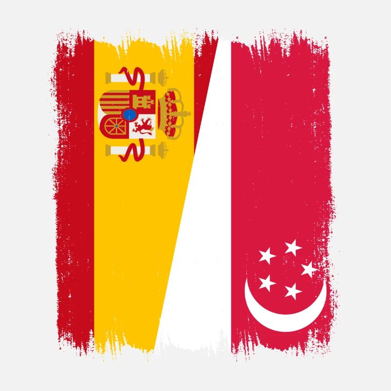 Espagne Drapeau de Singapour