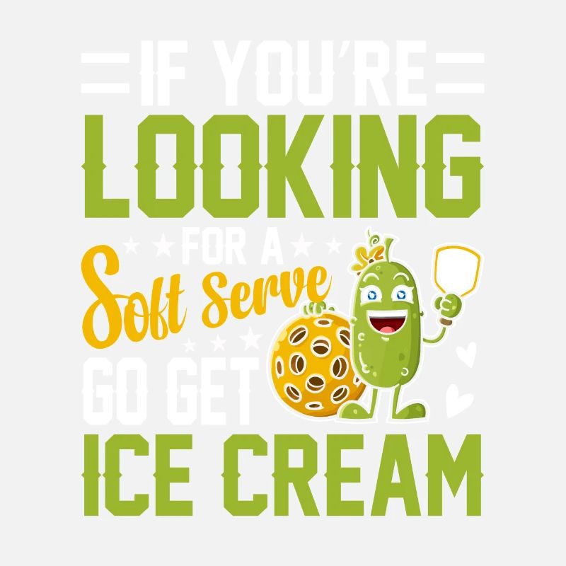 Pickleball Player Soft Serve Ice Cream