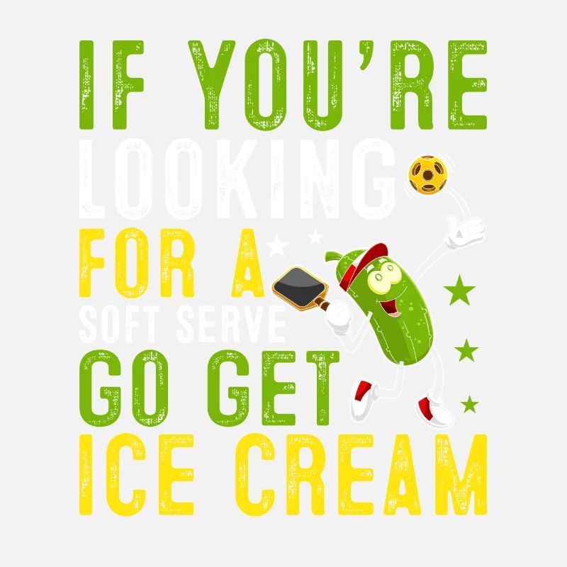 Pickleball Spieler Soft Serve Eiscreme