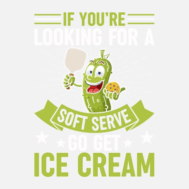 Pickleball Spieler Soft Serve Eiscreme