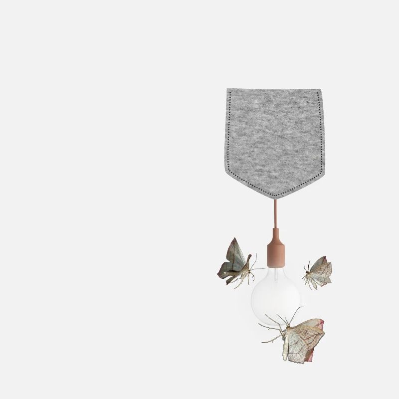 Moth Attracted To Light Bulb Hanging From Pocket