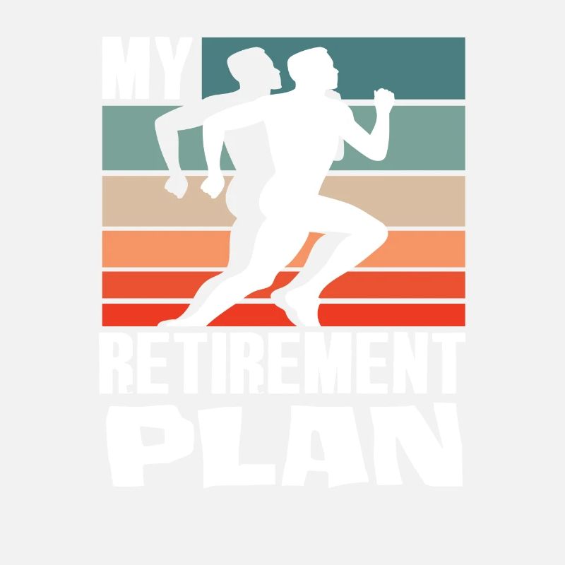 My Retirement Plan Runner Silhouette