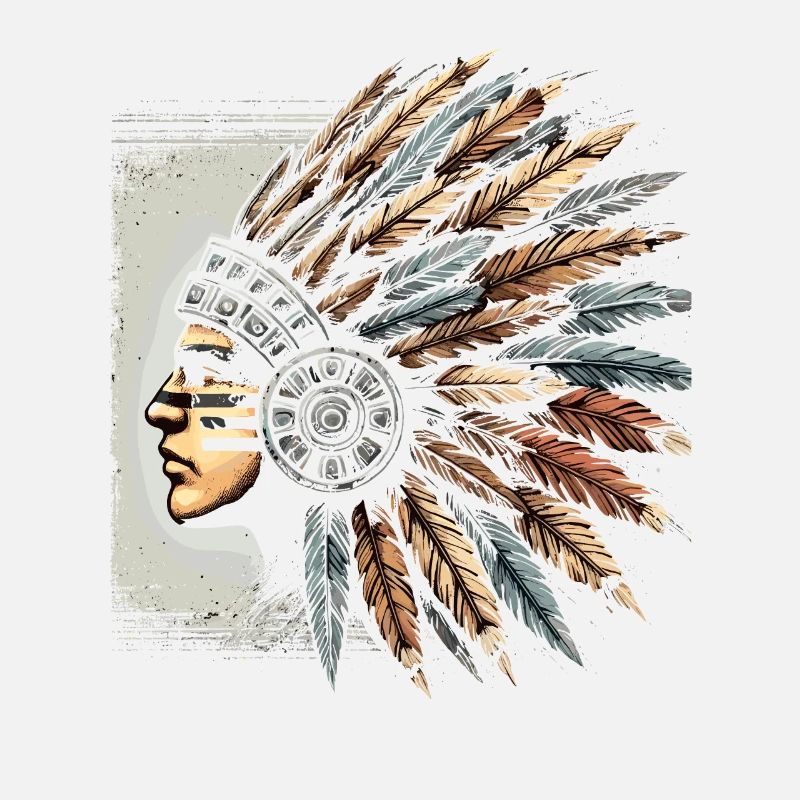 Aztec warrior with traditional