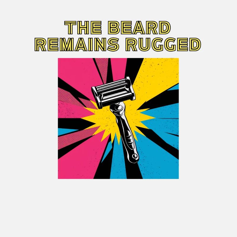 La barbe reste robuste Rasoir vintage design