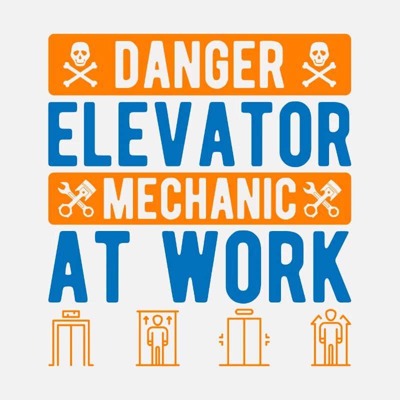 Elevator Mechanic Danger Elevator Mechanic At Work