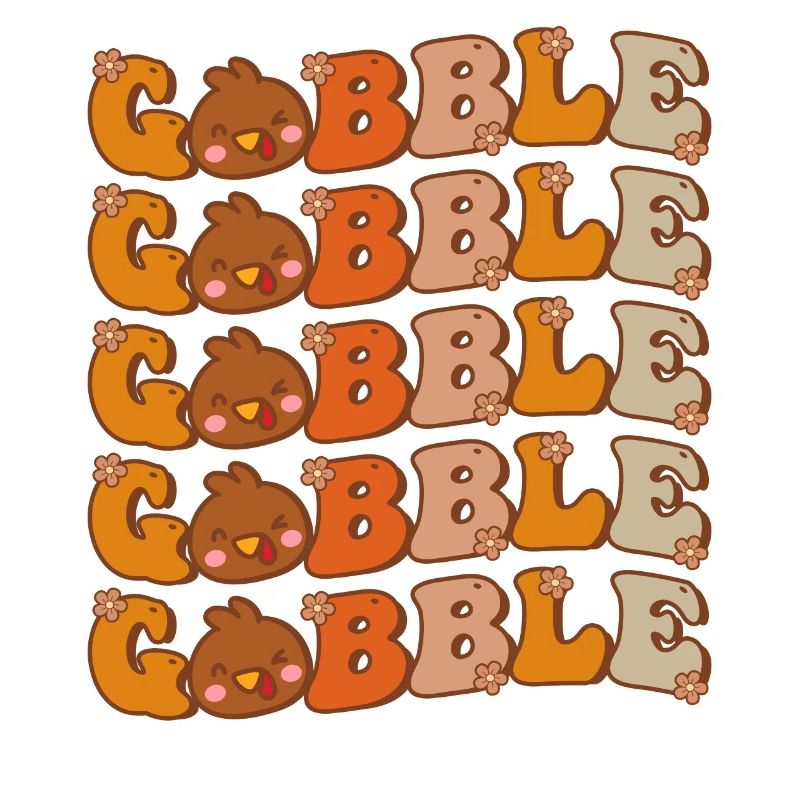Mignon Gobble Gobble Groovy Thanksgiving Dinde