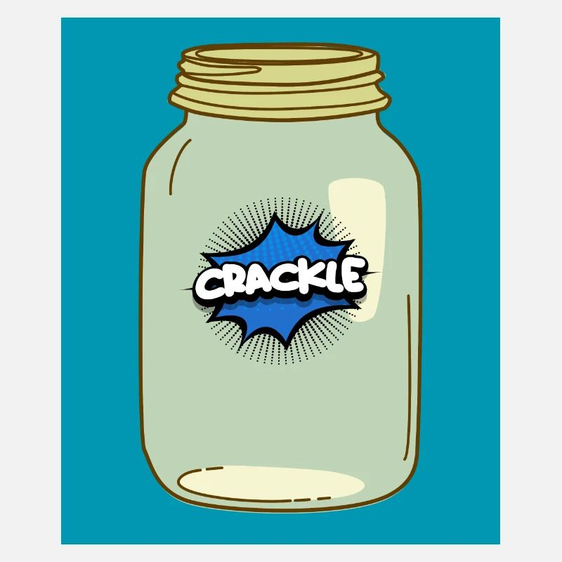 Crackle in a Jar – Fun Comic Style Design