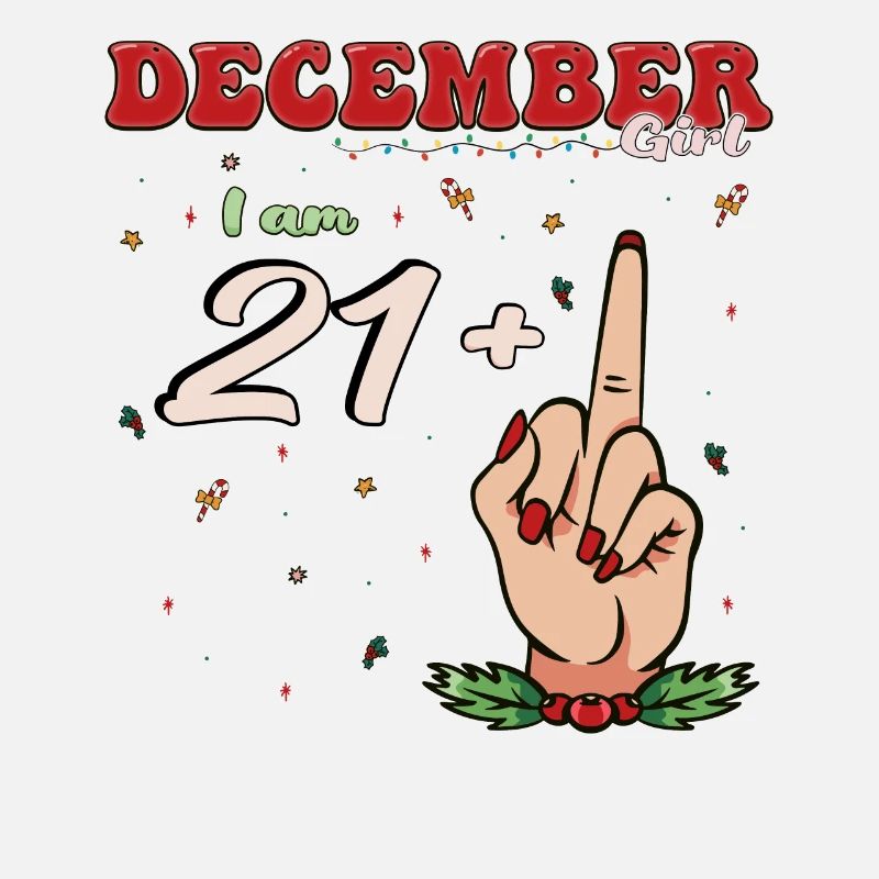 Dezember Mädchen 21 + Mittelfinger | Heftiger 22. Platz