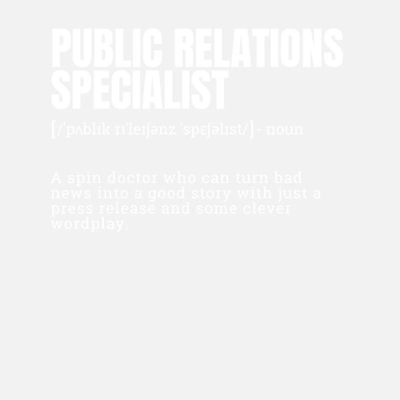 Public Relations Specialist Definition Dictionary