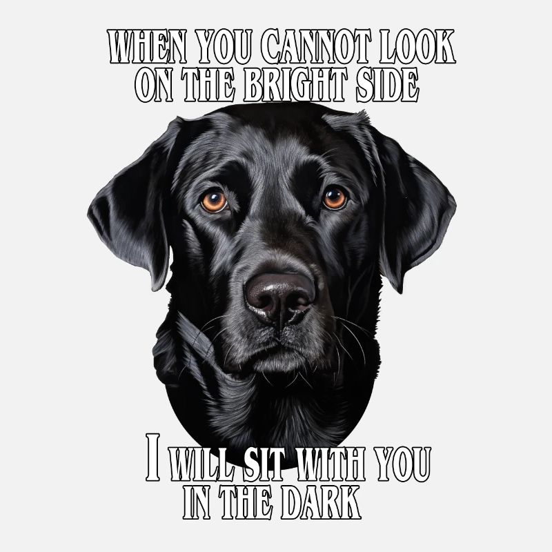 Schwarzer Labrador Zitat