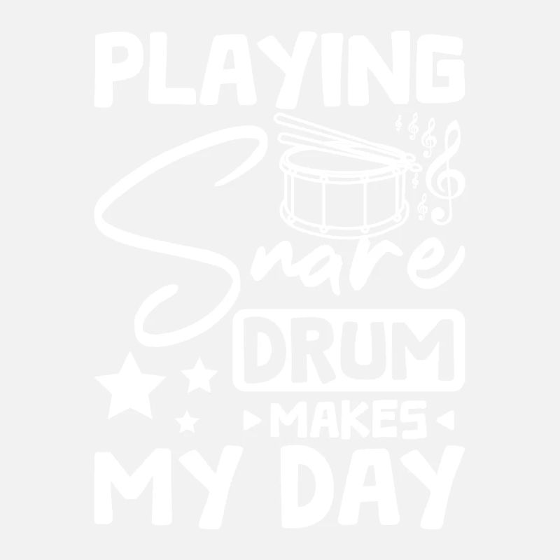 Playing snare drum makes my day