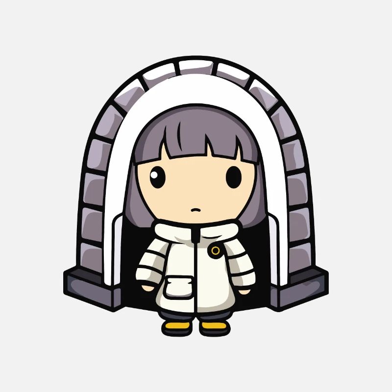 Winter Eskimo Igloo Comic
