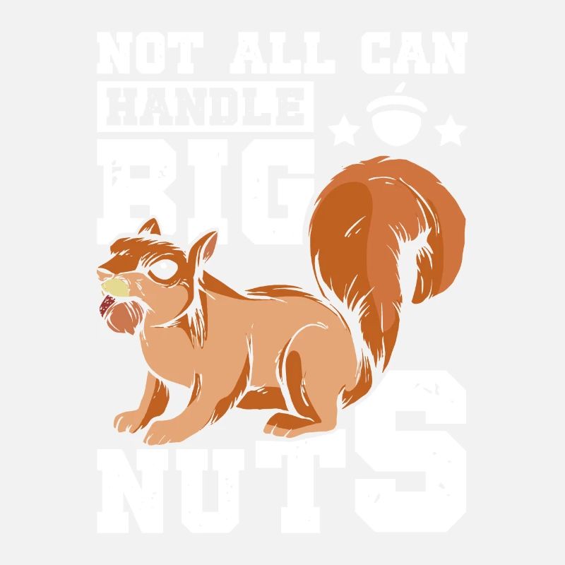 Funny Squirrel not all can handle big nuts