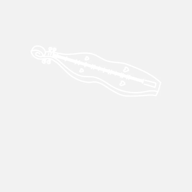 Drawn line art Dulcimer