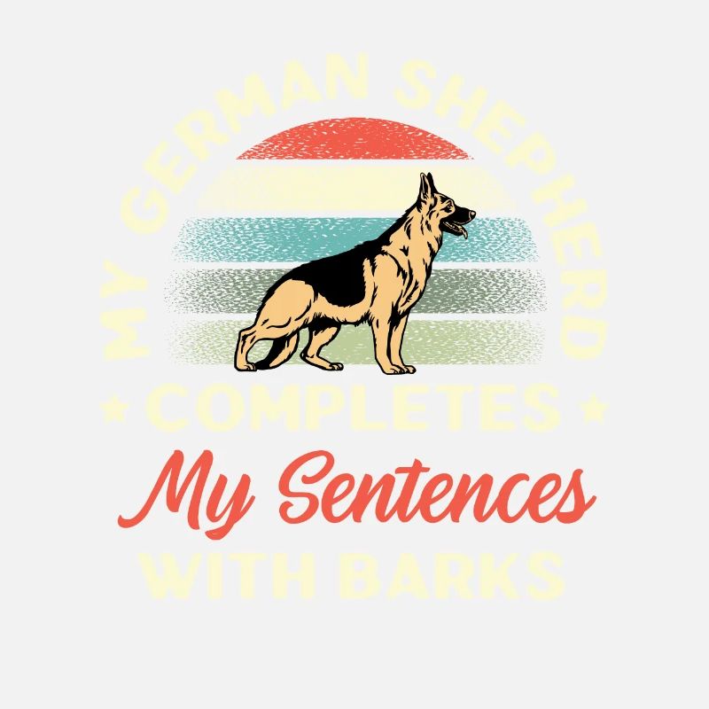 My German Shepherd Completes My Sentences With Bar