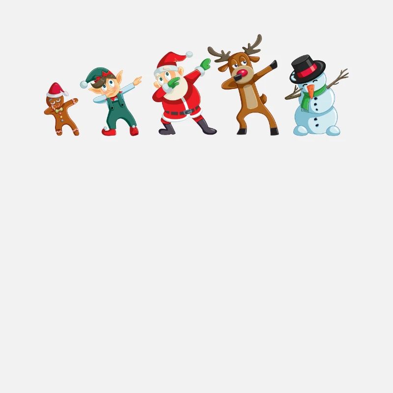 Christmas Dabbing Dab Santa Gingerbread Elf Mosses