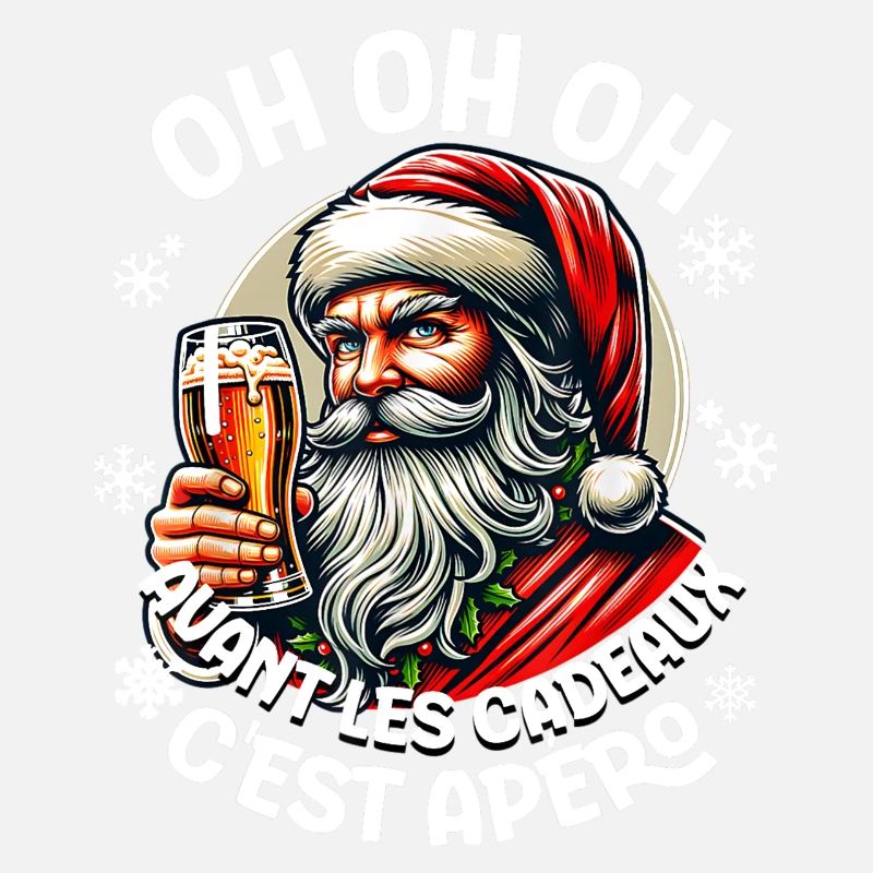 Vor den Geschenken heißt es Aperitif Weihnachtsmann Weihnachtsmann