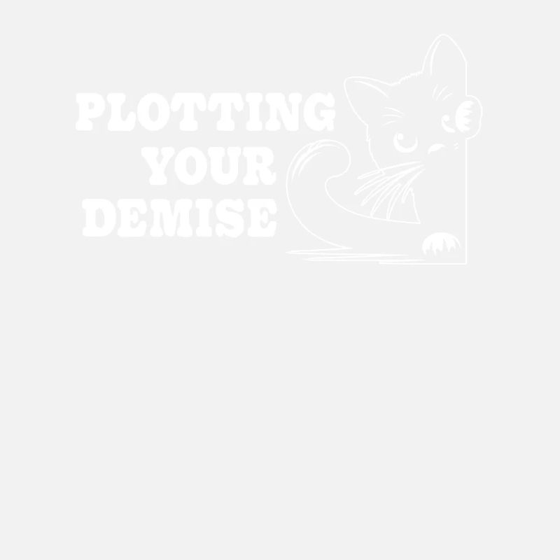 Plotting Your Demise Funny Cat Humorous