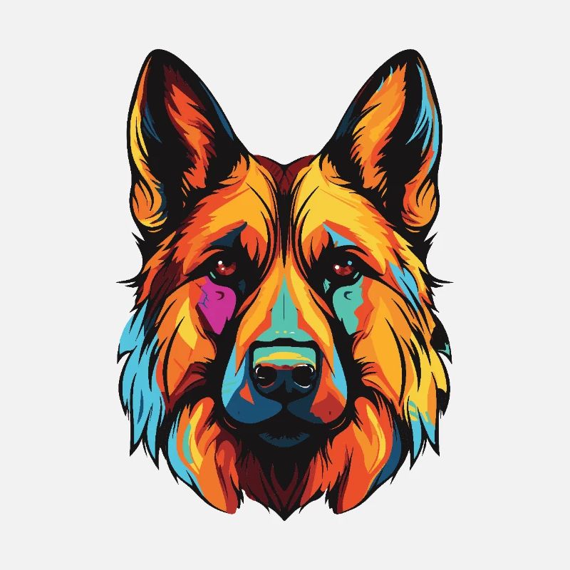 German Shepherd Dog Portrait