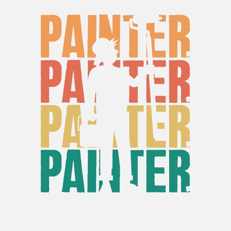 Artist Silhouette Retro Painter
