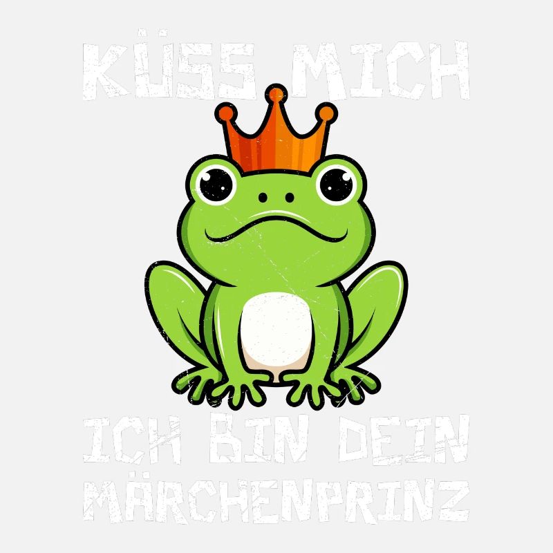 Froschkostüm KÜSS MICH ICH BIN EIN MÄRCHENPRINZ