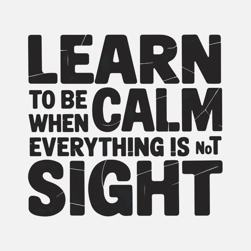 TSHIRT COOL, APPRENDRE LE CALME