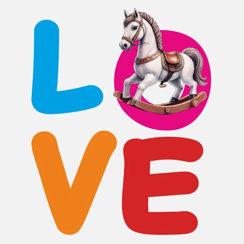 CHEVAL À BASCULE D’AMOUR