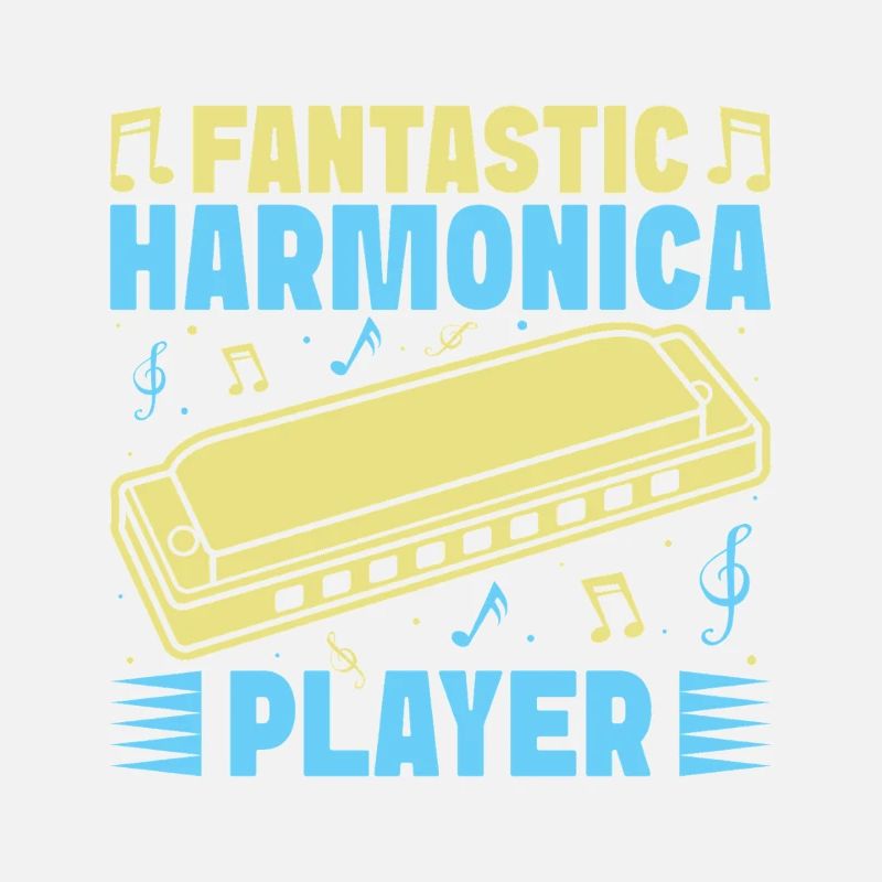 Funny Harmonica Player Fantastic Player Harmonica