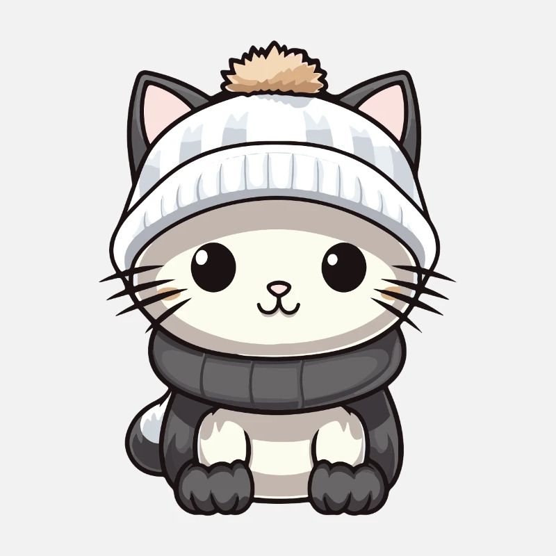 Katze Winter Tier Baby Comic