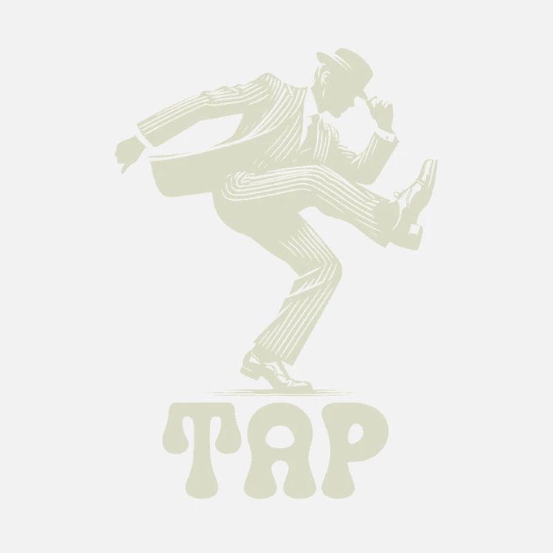 Tap Dance Dancer Retro Style Art