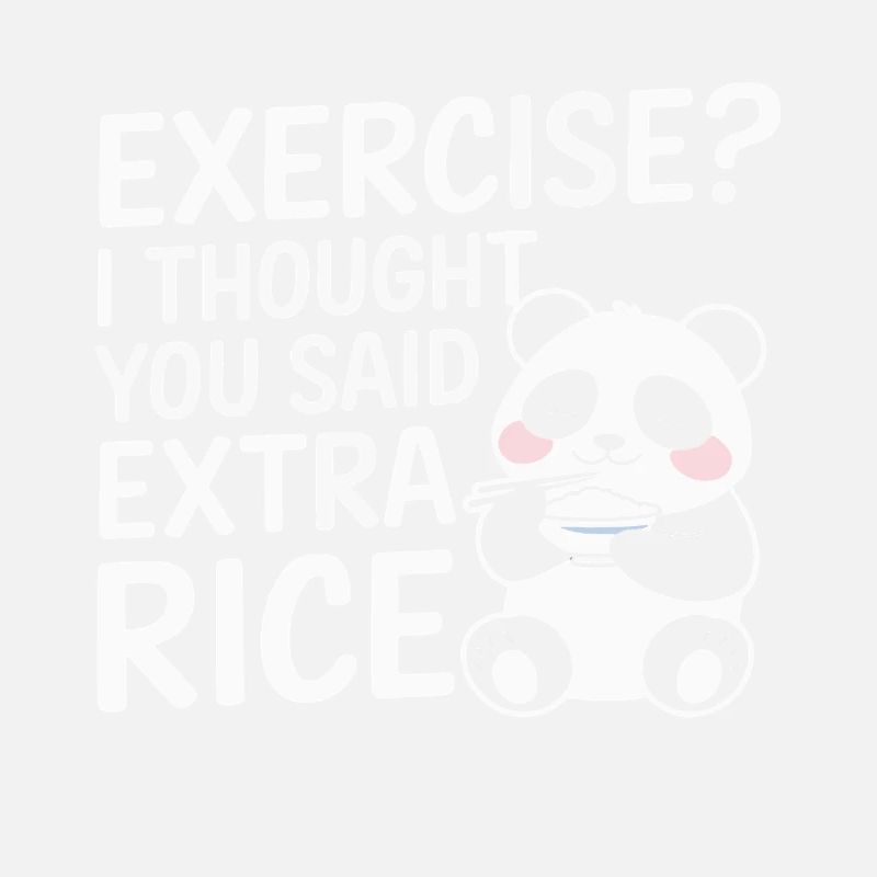 panda bear said extra rice