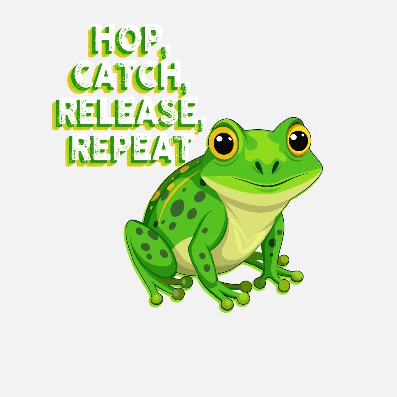 Hop Catch Release Repeat Frog Humor