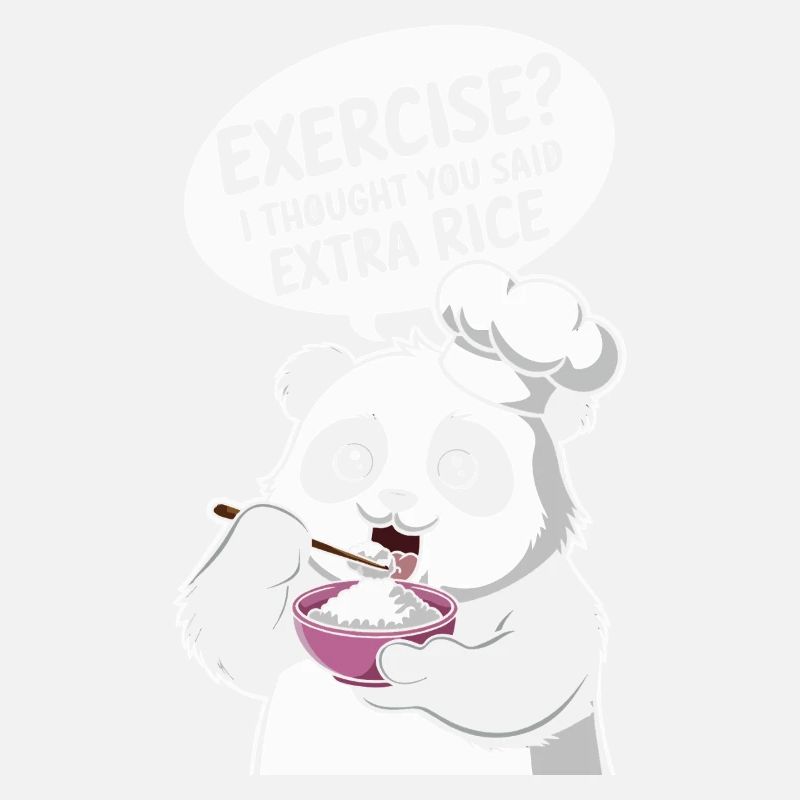 panda bear said extra rice