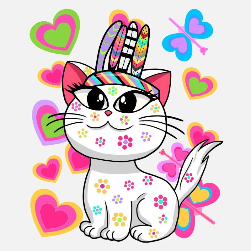 Chat Chats Hippie Hippies Chaton