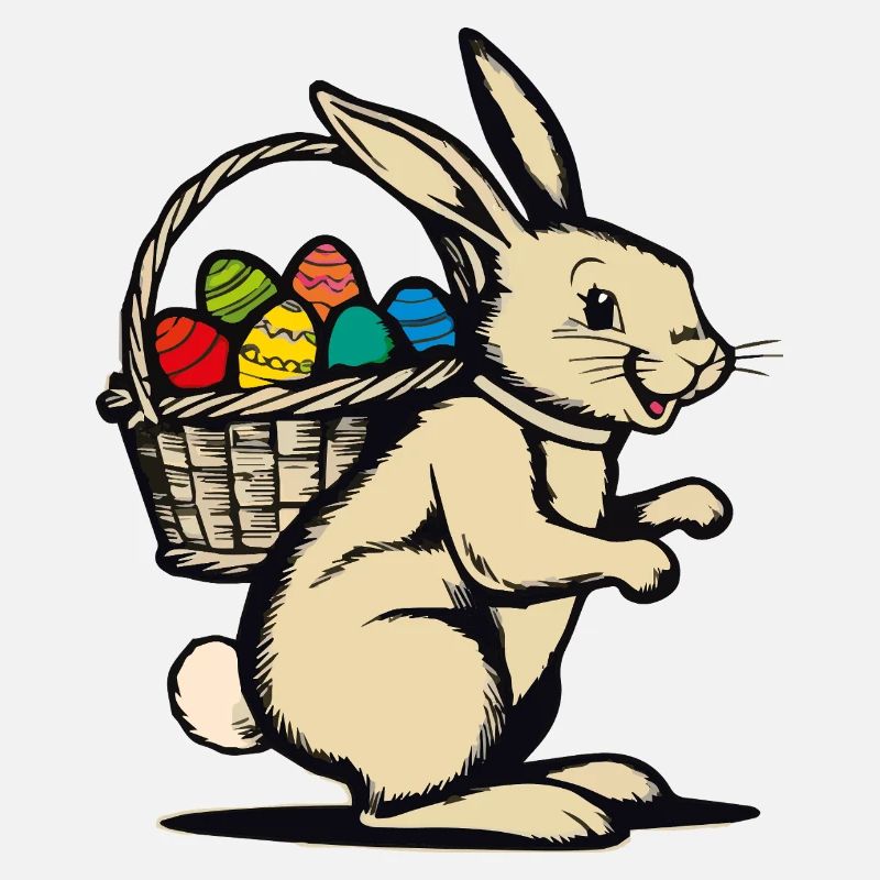 Lapin de Pâques rétro