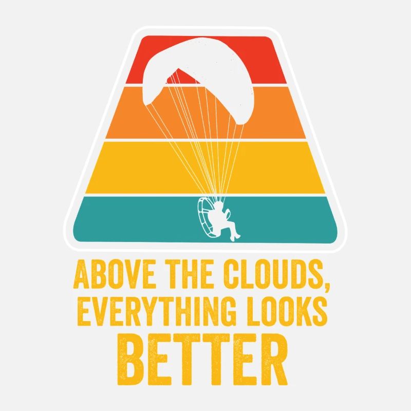 Au-dessus des nuages Passionné de paramoteur