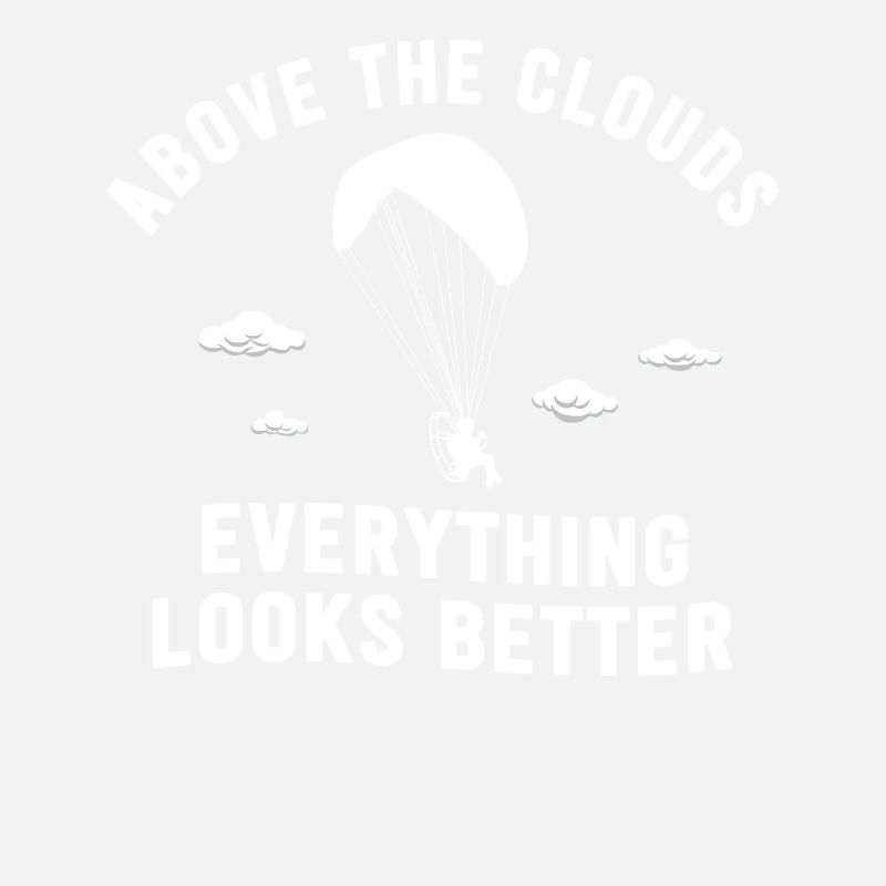 Au-dessus des nuages Passionné de paramoteur