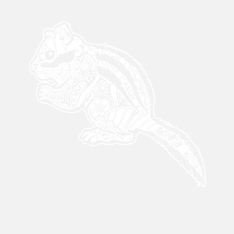 Chipmunk Chipmunk Floral Pattern