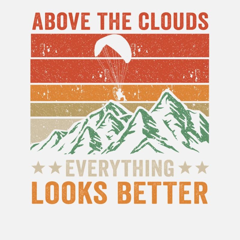 Au-dessus des nuages Passionné de paramoteur