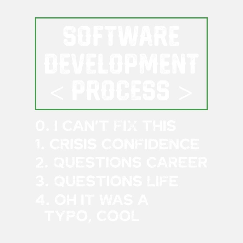 Programmeur d’humour de processus de développement de logiciels