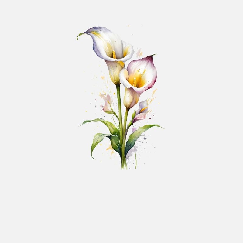 Lys Calla Aquarelle Elégants