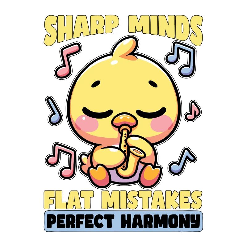 Music Teacher Sharp Minds Flat Mistakes Educator