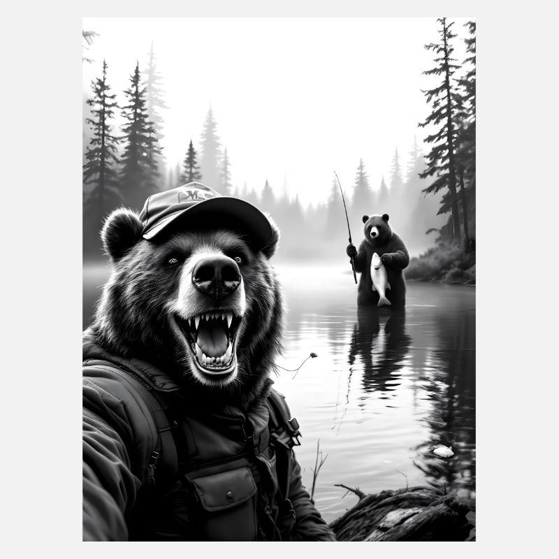 Fischerei Bär Selfie
