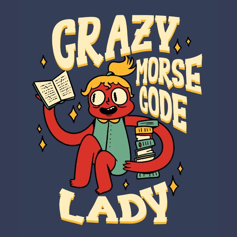 Morsecode Crazy Morse Code Lady