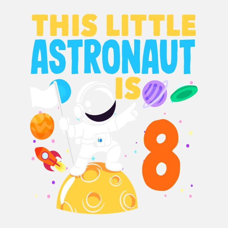 This little astronaut turns 8 years old