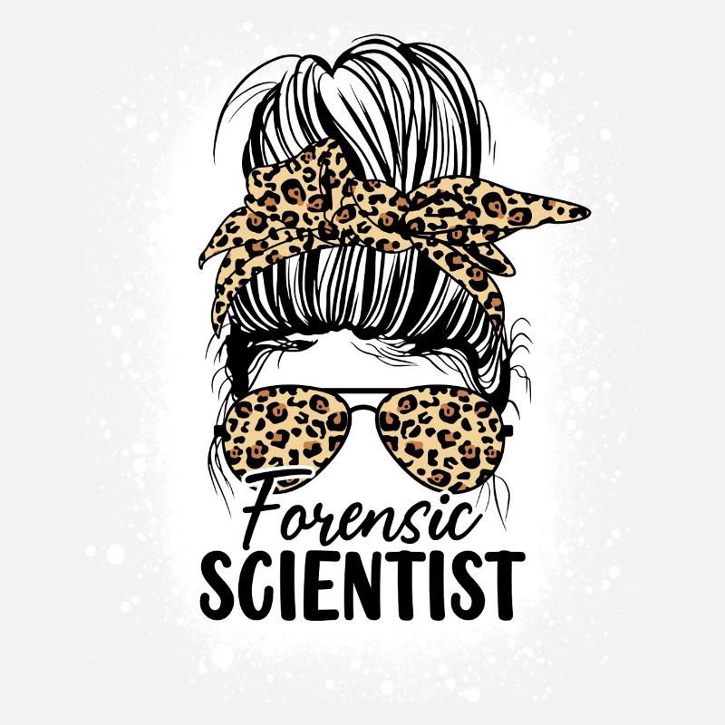 Forensiker Messy Bun Lustige Forensik