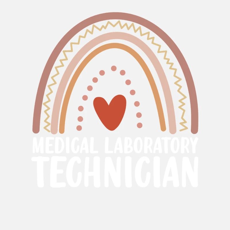 Medizinischer Laborant Boho Regenbogen Lustig